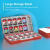 TiMOVO Game Card Case for Nintendo Switch 2/Switch OLED/lite, Compact & Portable Storage Holder Cartridge with 60 Game Card Slots, 24 3DS Cards & 36 Micro SD Cards Slots(Pokeball)
