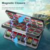 TiMOVO Game Card Case for Nintendo Switch 2/Switch OLED/lite, Compact & Portable Storage Holder Cartridge with 60 Game Card Slots, 24 3DS Cards & 36 Micro SD Cards Slots(Murals)