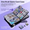 TiMOVO Game Card Case for Nintendo Switch 2/Switch OLED/lite, Compact & Portable Storage Holder Cartridge with 60 Game Card Slots, 24 3DS Cards & 36 Micro SD Cards Slots(Gray Game)