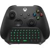 TiMOVO Green Backlight Keyboard for Xbox One, Xbox Series X/S,Wireless Chatpad Message KeyPad with Headset & Audio Jack,Mini Game Keyboard Fit Xbox One/One S/One Elite/2, 2.4G Receiver Included, Black(Black)