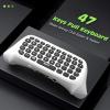 TiMOVO Green Backlight Keyboard for Xbox One, Xbox Series X/S,Wireless Chatpad Message KeyPad with Headset & Audio Jack,Mini Game Keyboard Fit Xbox One/One S/One Elite/2, 2.4G Receiver Included, Black(White)
