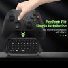 TiMOVO Green Backlight Keyboard for Xbox One, Xbox Series X/S,Wireless Chatpad Message KeyPad with Headset & Audio Jack,Mini Game Keyboard Fit Xbox One/One S/One Elite/2, 2.4G Receiver Included, Black(Black)