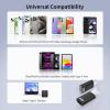 TiMOVO Lightning Female to USB C Male Adapter,Lightning to USB C Adapter Converter with 35W Fast PD Charger & Data Transfe for iPhone 15/16/Pro/Pro Max/Plus,iPad Pro/Air USB-C Adapter, Silver(Black)