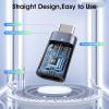 TiMOVO Lightning Female to USB C Male Adapter,Lightning to USB C Adapter Converter with 35W Fast PD Charger & Data Transfe for iPhone 15/16/Pro/Pro Max/Plus,iPad Pro/Air USB-C Adapter, Silver(Gray)