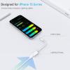 TiMOVO Lightning to USB C Adapter for iPhone 15 Pro Max/15 Pro/15 Plus, Type C Charger Connector Cable Support 35W Fast Charging & Data Transfer, Lightning Converter for iPad Not for Audio OTG(1 Pack)