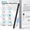 TiMOVO Magnetic EMR Stylus Compatible with Remarkable 2, Digital Pen with Eraser, 4096 Pressure Sensitivity, Palm Rejection, Tilt for Remarkable Marker Plus/Kindle Scribe, Black(Black)