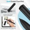 TiMOVO Magnetic EMR Stylus Compatible with Remarkable 2, Digital Pen with Eraser, 4096 Pressure Sensitivity, Palm Rejection, Tilt for Remarkable Marker Plus/Kindle Scribe, Black(Black)