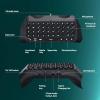 TiMOVO PS5 Controller Keyboard with Green Backlit, Wireless Bluetooth Keypad Chatpad for PlayStation 5, Built-in Speaker & 3.5mm Audio Jack, Mini Gaming Keyboard for PS5 Accessories, Black(Black)