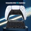 TiMOVO PS5 Controller Keyboard with Green Backlit, Wireless Bluetooth Keypad Chatpad for PlayStation 5, Built-in Speaker & 3.5mm Audio Jack, Mini Gaming Keyboard for PS5 Accessories, Black(Black with Bluetooth)