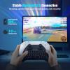 TiMOVO PS5 Controller Keyboard with Green Backlit, Wireless Bluetooth Keypad Chatpad for PlayStation 5, Built-in Speaker & 3.5mm Audio Jack, Mini Gaming Keyboard for PS5 Accessories, Black(Black with Bluetooth)