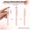 TiMOVO Pencil Case Compatible with Apple Pencil Pro & Apple Pencil 2nd Generation, Retractable Protective Pencil Case Cover with Sturdy Clip for iPad Pencil, Support Double-Tap, Light Pink