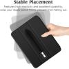 TiMOVO Pencil Holder Compatible with Apple Pencil 2nd Generation and 1st Gen, Elastic Pencil Sleeve Pouch Case Accessories Design for iPad and Stylus, Black + Dark Gray