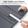TiMOVO Pencil Holder Compatible with Apple Pencil 2nd Generation and 1st Gen, Elastic Pencil Sleeve Pouch Case Accessories Design for iPad and Stylus, Black + Dark Gray