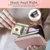 TiMOVO Phone Lanyard, Strap with Leather Wallet Pouch, Universal Crossbody Phone Lanyard Adjustable Neck Strap, Compatible with Most Smartphones, Black(Nude Pink)