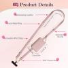 TiMOVO Phone Lanyard, Strap with Leather Wallet Pouch, Universal Crossbody Phone Lanyard Adjustable Neck Strap, Compatible with Most Smartphones, Black(Nude Pink)
