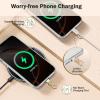 TiMOVO Phone Tether Tab Rotatable 360°, 4 Pack Cell Phone Lanyard Patch for Phone Strap, Anti-Theft Phone Tether Tab for iPhone 16, 15 & Most Smartphones, Black(White & Gold)