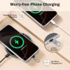 TiMOVO Phone Tether Tab Rotatable 360°, 4 Pack Cell Phone Lanyard Patch for Phone Strap, Anti-Theft Phone Tether Tab for iPhone 16, 15 & Most Smartphones, Black(Black & Silver)