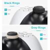 TiMOVO Precision Rings, [12 Pack] Aim Assist Rings Motion Control for PlayStation Portal, PlayStation 5(PS5), Steam Deck, Xbox One, Switch 2, Switch 2 Pro Controller, 2 Different Strengths(Black+Grey)