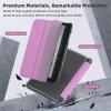TiMOVO Protective Case Fits All-New Kindle Fire 7 Tablet (7″, 12th Generation, 2022 Release), Slim Trifold PU Leather Smart Stand Cover, Frosted Hard Back Shell with Auto Wake/Sleep, Purple