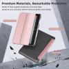 TiMOVO Protective Case Fits All-New Kindle Fire 7 Tablet (7″, 12th Generation, 2022 Release), Slim Trifold PU Leather Smart Stand Cover, Frosted Hard Back Shell with Auto Wake/Sleep, Rose Gold