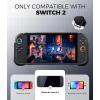 TiMOVO Protective Case for Nintendo Switch 2 2025, TPU Grip Protective Cover with Ergonomic Design for Switch 2 Console Accessories, Shock-Absorption, Anti-Scratch, Precise Cutouts Case, Black(Black)