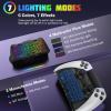 TiMOVO RGB Backlight Keyboard for PS5 Edge Controller, Wireless Bluetooth Keypad Chatpad for PS5 Dualsense Edge Controller, Mini PS5 Edge Keyboard with Built-in Speaker & 3.5mm Audio Jack, Black