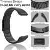 TiMOVO Replacement Band Compatible with Garmin Instinct/Fenix 7/Fenix 6/6 Pro/Fenix 5/5 Plus/Forerunner 935/945, 22mm Premium Stainless Steel Quick Release Watch Band Fit Forerunner 935/945 – Black(Black)