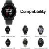 TiMOVO Replacement Band Compatible with Garmin Instinct/Fenix 7/Fenix 6/6 Pro/Fenix 5/5 Plus/Forerunner 935/945, 22mm Premium Stainless Steel Quick Release Watch Band Fit Forerunner 935/945 – Black(Black)
