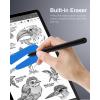 TiMOVO S Pen for Samsung Galaxy Tab S10 FE/S9 FE Series with Eraser, Stylus Pen with 5 Replacement Nibs, Precise Writing, Palm Rejection, Magnetic Adsorption, Black