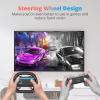 TiMOVO Steering Wheel Compatible with Nintendo Switch 2 JoyCon, Racing Wheel for Switch 2 Controllers, Switch 2 Wheel Controller JoyCon ABS, Racing Game Wheel Switch 2 Accessories, Black