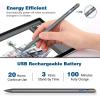 TiMOVO Stylus Pen for iPad 11th/10th/9th/8th/7th Generation, 20Hrs Work Palm Rejection iPad Pen Compatible with iPad Air 11″/13″(M3/M2)/5th/4th, Mini 6th/5th High Precise iPad Pencil 1st Gen, White(Space Gray)