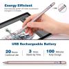 TiMOVO Stylus Pen for iPad 11th/10th/9th/8th/7th Generation, 20Hrs Work Palm Rejection iPad Pen Compatible with iPad Air 11″/13″(M3/M2)/5th/4th, Mini 6th/5th High Precise iPad Pencil 1st Gen, White(Rose Gold)