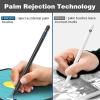 TiMOVO Stylus Pen for iPad 11th/10th/9th/8th/7th Generation, 20Hrs Work Palm Rejection iPad Pen Compatible with iPad Air 11″/13″(M3/M2)/5th/4th, Mini 6th/5th High Precise iPad Pencil 1st Gen, White(Black)