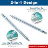 TiMOVO Stylus Pen for iPad 11th/10th/9th/8th/7th Generation, 20Hrs Work Palm Rejection iPad Pen Compatible with iPad Air 11″/13″(M3/M2)/5th/4th, Mini 6th/5th High Precise iPad Pencil 1st Gen, White(Sky Blue)