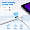 TiMOVO Stylus Pen for iPad, Apple Pencil USB C Fast Charge, Palm Rejection for 2018-2024 Apple iPad Pro 13/12.9/11”, iPad 10/9/8/7/6th Gen, iPad Air 11&13 inch (M2) /6/5/4/3th, iPad mini 5/6th(White)