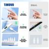TiMOVO Stylus Pen for iPad, Apple Pencil USB C Fast Charge, Palm Rejection for 2018-2024 Apple iPad Pro 13/12.9/11”, iPad 10/9/8/7/6th Gen, iPad Air 11&13 inch (M2) /6/5/4/3th, iPad mini 5/6th(White)