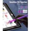 TiMOVO Stylus Pen for iPad, Pencil 2nd Generation with Palm Rejection for 2018-2025 11th/10th/9th/8th/7th Gen, Pro 13″/11″(M4)/12.9″, iPad Air 11″/13″ (M3/M2), Mini 7/6th, Blue(Gradient Purple)