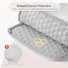 TiMOVO Tablet Sleeve Case for iPad 11-inch A16 2025 & iPad Air 11, Shockproof Protective Puffy Cover Fits iPad 10th Gen, Galaxy Tab A9 Plus, Tablet Carrying Travel Sleeve with Soft Lining, Beige(Silver)