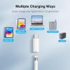 TiMOVO USB C to Pencil Adapter for Apple Pencil 1st Generation, USB C Male to Lightning Female Charging Adaptor for iPad 10th 11th Generation, Bluetooth Pair Connector Apple Pencil Charger, White