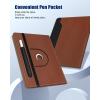 TiMOVO Universal Case for 9-11 Inch Tablet, 360 Degree Rotating Stand Protective Cover with Pen Pocket for 9 10 10.1 Inch Android Touchscreen Tablet, Black(Brown)