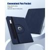 TiMOVO Universal Case for 9-11 Inch Tablet, 360 Degree Rotating Stand Protective Cover with Pen Pocket for 9 10 10.1 Inch Android Touchscreen Tablet, Black(Dark Blue)