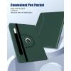 TiMOVO Universal Case for 9-11 Inch Tablet, 360 Degree Rotating Stand Protective Cover with Pen Pocket for 9 10 10.1 Inch Android Touchscreen Tablet, Black(Midnight Green)