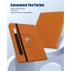 TiMOVO Universal Case for 9-11 Inch Tablet, 360 Degree Rotating Stand Protective Cover with Pen Pocket for 9 10 10.1 Inch Android Touchscreen Tablet, Black(Light Brown)