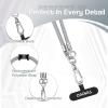 TiMOVO Universal Phone Lanyard Crossbody, Adjustable Anti-Theft Phone Strap Crossbody for Phone Cases, Cell Phone Neck Lanyard Wrist Strap for Women, Khaki(Gray)