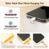TiMOVO Universal Phone Lanyard, Metal Cell Phone Chain Anti-Theft Crossbody Strap for iPhone 17, 16 Series and Most Smartphones, Cell Phone Neck Holder for Women, Gold & Black(Yellow)