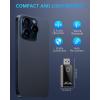 TiMOVO Wireless CarPlay Adapter, Convert Wired to Bluetooth Wireless Carplay, Plug & Play, Mini Size for iPhone iOS 10 Later & Cars from 2016 Later, Black(Black)