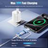 TiMOVO for Lightning to USB C Adapter, 2 Pack USB C Male to Lighting Female Adaptrer with 36W Fast Charging & Data Sync for iPhone 15/16 Pro/Pro Max/Plus, Galaxy S24/23, iPad, NOT for Audio/OTG, White(White/Black)