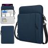 TiMOVO 13.3-14 Inch Laptop Sleeve Carrying Bag with Pockets for iPad Air 13 Inch 2024,iPad Pro 13 Inch 2024,MacBook Air 2022-2018,MacBook Pro M2/M2/M1 Pro/M1 Max,Galaxy Tab S9+/S8+ 12.4″,Black(Indigo)