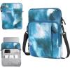 TiMOVO 13.3-14 Inch Laptop Sleeve Carrying Bag with Pockets for iPad Air 13 Inch 2024,iPad Pro 13 Inch 2024,MacBook Air 2022-2018,MacBook Pro M2/M2/M1 Pro/M1 Max,Galaxy Tab S9+/S8+ 12.4″,Black(Cloud Peacock Blue)