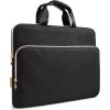 TiMOVO 15.6 Inch Laptop Sleeve Compatible with MacBook Air Pro, 15.6 Inch HP, Dell, Lenovo, Asus Notebook, Protective Laptop Carrying Case Bag with Handle, Pink(Black)